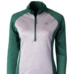Green Bay Packers Women's Long Sleeve 1/4 Zip Pullover S